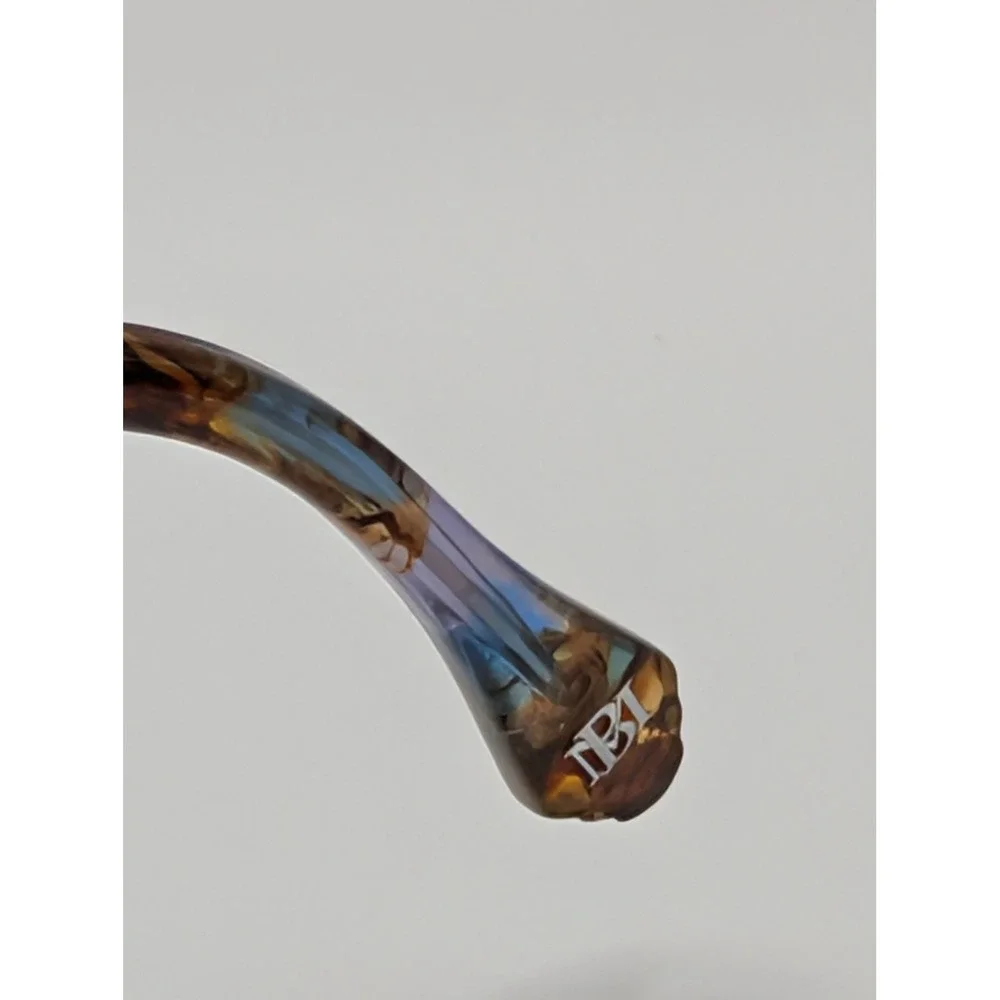 Badgley Mischka Ellia Blue Cat Eye Eyeglass Frames 53-16-135 Women's Rx Glasses